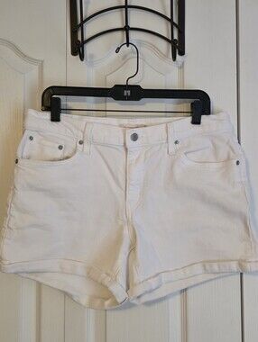 Levi's White Mid-Length Women's  Shorts